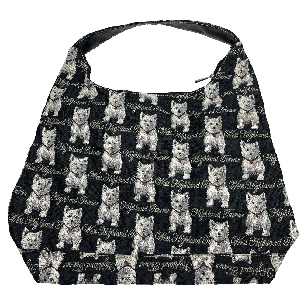 Signare Tapestry West Highland Terrier Women's  Slouch‎ Shoulder Bag Purse Tote